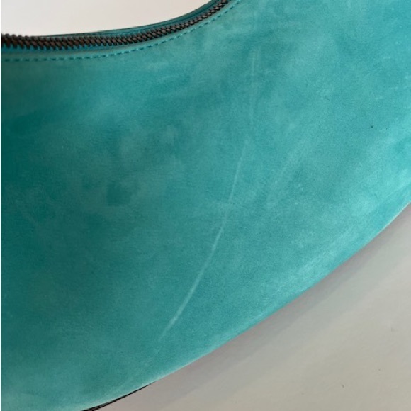 COPY - Stunning Suede and Leather Oscar De La Renta Hobo Bag - Picture 9 of 10